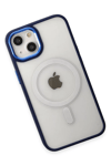 Apple iPhone 15 Pro Kılıf Room Magneticsafe Silikon - Lacivert
