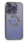 Apple iPhone 15 Pro Kılıf Slot Silikon - Titan Gri