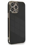 Apple iPhone 15 Pro Kılıf Volet Silikon - Siyah