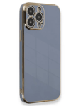 Apple iPhone 15 Pro Kılıf Volet Silikon - Mavi