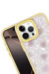 Apple iPhone 15 Pro Lumi Desenli Kapak - Sarı