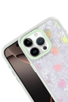Apple iPhone 15 Pro Lumi Desenli Kapak - Yeşil