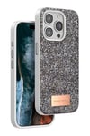 Apple iPhone 15 Pro Max Bright Simli Kapak - Gümüş