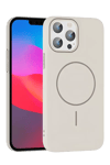 Apple iPhone 15 Pro Max Broş Magsafe Kapak - Krem