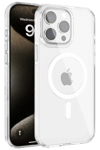 Apple iPhone 15 Pro Max Gleam PC Sert Magsafe Kılıf - Şeffaf