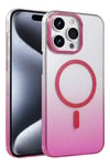 Apple iPhone 15 Pro Max Glossy Magsafe Kapak - Pembe