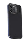 Apple iPhone 15 Pro Max Kılıf Aramid 600D Kevlar Karbon Fiber Magsafe Kapak - Lacivert