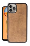 Apple iPhone 15 Pro Max Kılıf Aras Deri Kapak - Taba