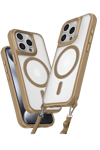Apple iPhone 15 Pro Max Kılıf Enka Magsafe Silikon Kılıf - Desert