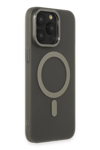 Apple iPhone 15 Pro Max Kılıf Lodos Magneticsafe Mat Kapak - Titan Gri