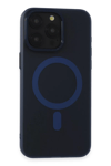 Apple iPhone 15 Pro Max Kılıf Lodos Magneticsafe Mat Kapak - Mavi