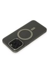 Apple iPhone 15 Pro Max Kılıf Lodos Magneticsafe Mat Kapak - Titan Gri