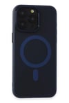Apple iPhone 15 Pro Max Kılıf Lodos Magneticsafe Mat Kapak - Mavi