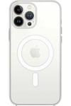 Apple iPhone 15 Pro Max Kılıf Magneticsafe Şeffaf Silikon - Şeffaf