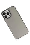 Apple iPhone 15 Pro Max Kılıf Modos Metal Kapak - Siyah