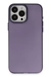 Apple iPhone 15 Pro Max Kılıf Modos Metal Kapak - Derin Mor