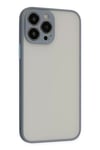 Apple iPhone 15 Pro Max Kılıf Montreal Silikon Kapak - Gri