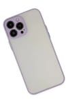 Apple iPhone 15 Pro Max Kılıf Montreal Silikon Kapak - Mor