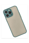 Apple iPhone 15 Pro Max Kılıf Montreal Silikon Kapak - Yeşil