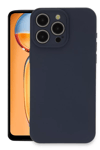 Apple iPhone 15 Pro Max Kılıf Nano içi Kadife Silikon - Lacivert