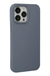 Apple iPhone 15 Pro Max Kılıf Nano içi Kadife Silikon - Gri