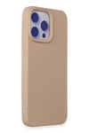 Apple iPhone 15 Pro Max Kılıf Nano içi Kadife Silikon - Pudra
