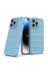 Apple iPhone 15 Pro Max Kılıf Optimum Silikon - Sky Blue