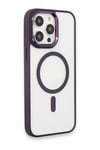 Apple iPhone 15 Pro Max Kılıf Room Magneticsafe Silikon - Derin Mor