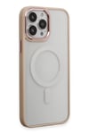 Apple iPhone 15 Pro Max Kılıf Room Magneticsafe Silikon - Pudra