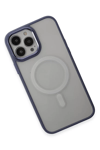 Apple iPhone 15 Pro Max Kılıf Room Magneticsafe Silikon - Sierra Blue