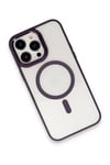 Apple iPhone 15 Pro Max Kılıf Room Magneticsafe Silikon - Derin Mor
