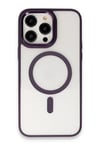 Apple iPhone 15 Pro Max Kılıf Room Magneticsafe Silikon - Derin Mor