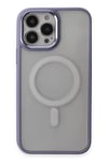 Apple iPhone 15 Pro Max Kılıf Room Magneticsafe Silikon - Lila