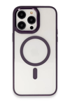 Apple iPhone 15 Pro Max Kılıf Room Magneticsafe Silikon - Derin Mor