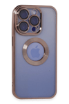 Apple iPhone 15 Pro Max Kılıf Slot Silikon - Rose Gold
