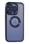 Apple iPhone 15 Pro Max Kılıf Slot Silikon - Lacivert