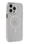 Apple iPhone 15 Pro Max Kılıf Tron Şeffaf Magsafe Kapak - Şeffaf