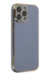 Apple iPhone 15 Pro Max Kılıf Volet Silikon - Mavi