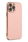 Apple iPhone 15 Pro Max Kılıf Volet Silikon - Pembe