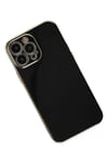 Apple iPhone 15 Pro Max Kılıf Volet Silikon - Siyah