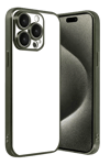 Apple iPhone 15 Pro Max Lensli Silikon - Yeşil
