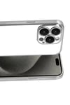Apple iPhone 15 Pro Max Lensli Silikon - Gümüş