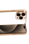 Apple iPhone 15 Pro Max Lensli Silikon - Gold