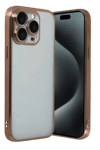 Apple iPhone 15 Pro Max Lensli Silikon - Çöl Titanyum