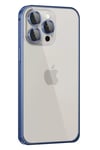 Apple iPhone 15 Pro Max Metal Bumper Mat Kapak - Lacivert