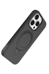 Apple iPhone 15 Pro Max Regal Magsafe Standlı Kapak - Titan Gri