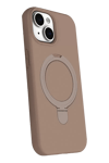 Apple iPhone 15 Regal Magsafe Standlı Kapak - Çöl Titanyum