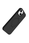 Apple iPhone 15 Regal Magsafe Standlı Kapak - Siyah