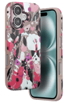 Apple iPhone 16 Flower Series Magsafe Kapak - Pembe