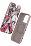 Apple iPhone 16 Flower Series Magsafe Kapak - Pembe